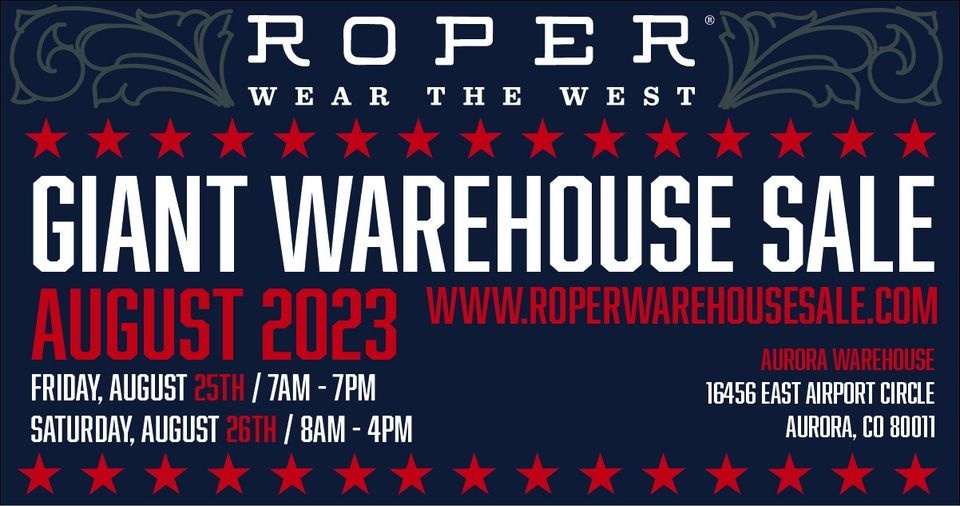 Roper Warehouse Sale - Aurora, CO