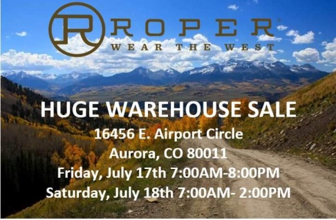 Roper Apparel & Footwear July Warehouse Sale