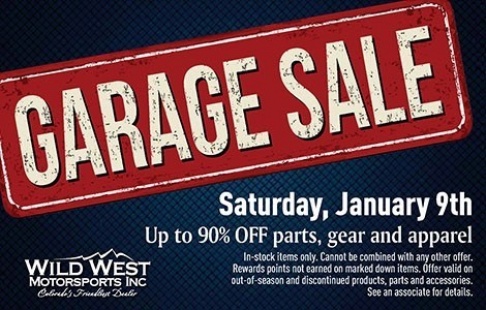 Wild West Motorsports, Inc. Garage Sale